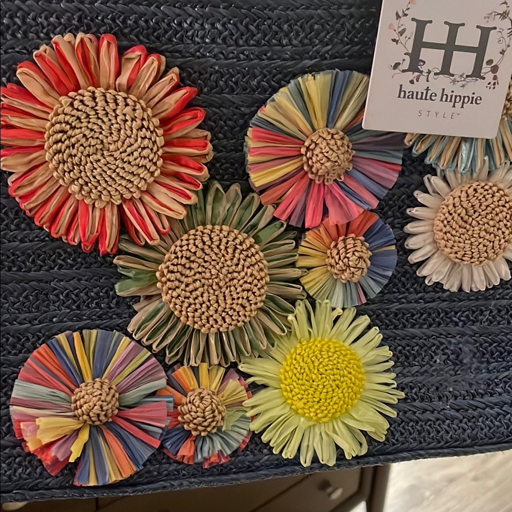Haute Hippie Blue Floral Tote Bag - Picture 4 of 7